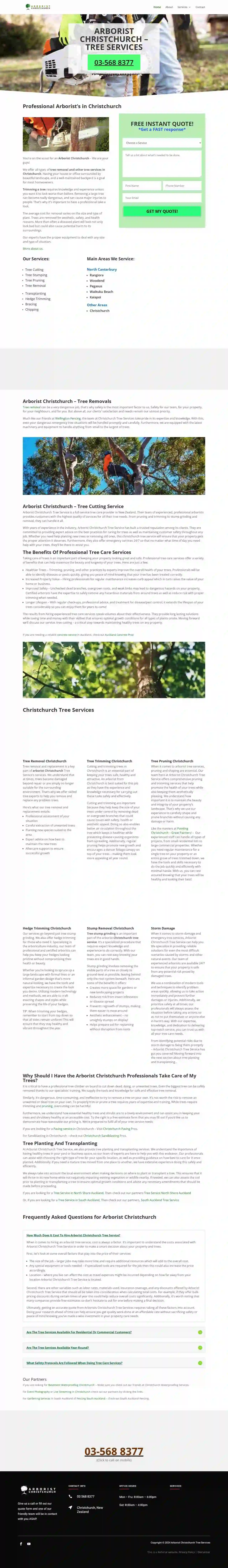 Arborist Christchurch - Tree Services