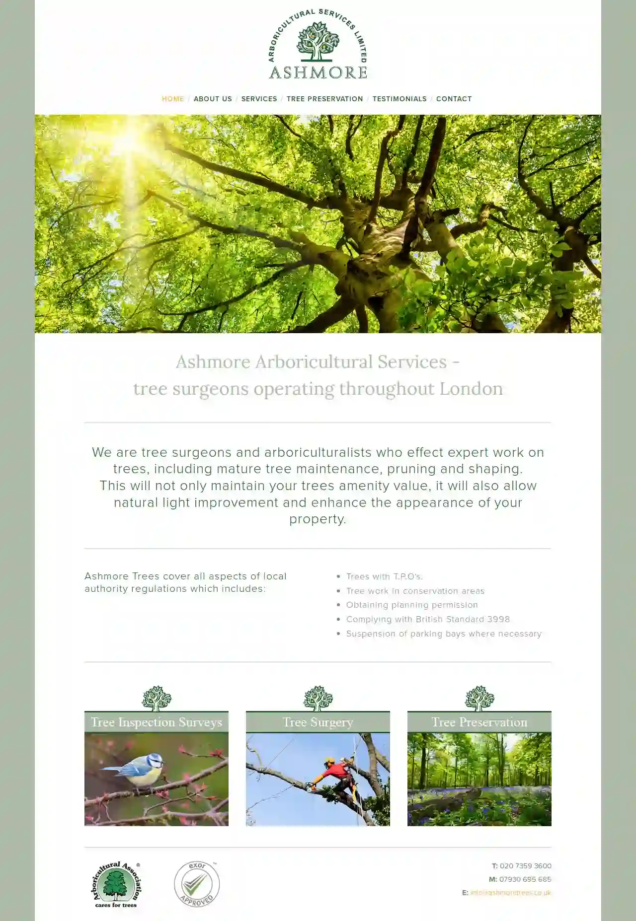 Ashmore Arboricultural Services Ltd