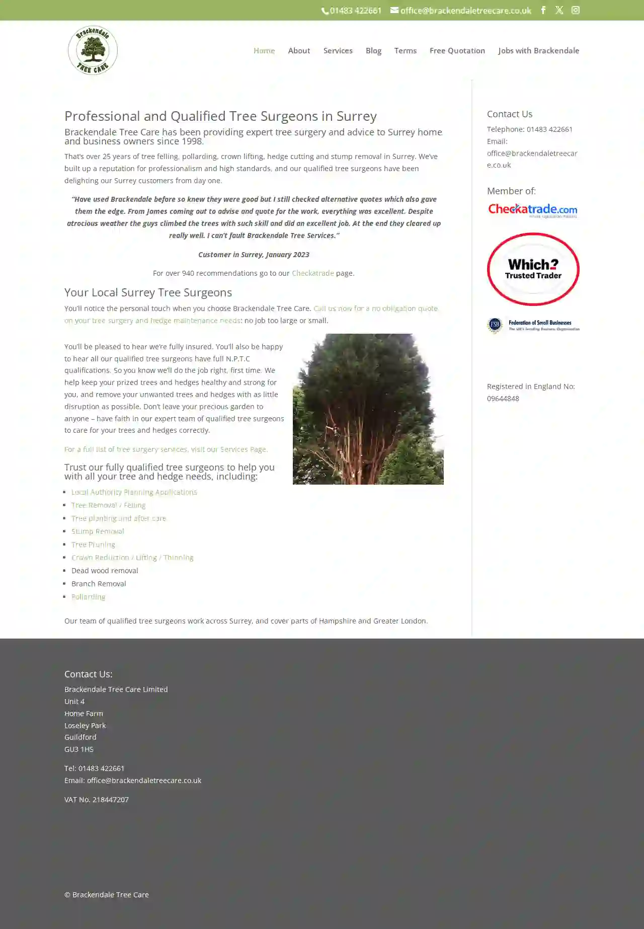 Brackendale Tree Care Ltd