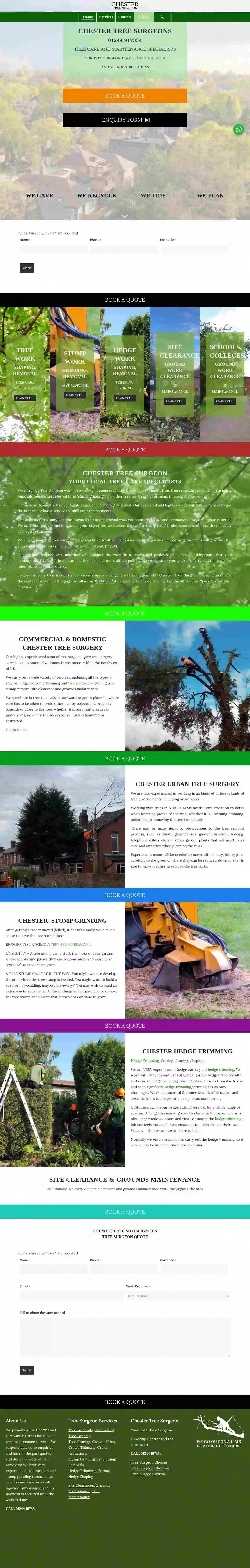 CHESTER TREE & STUMP REMOVALS/CHESTER TREE SURGEON