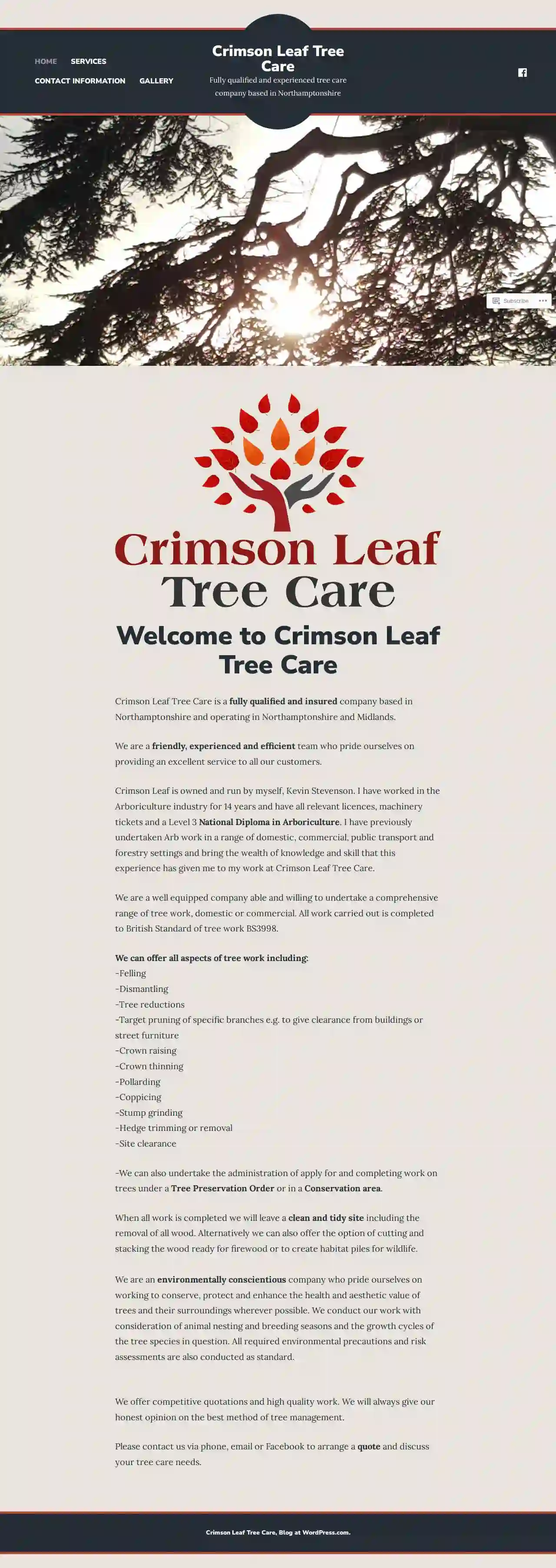 Crimson Leaf Tree Care