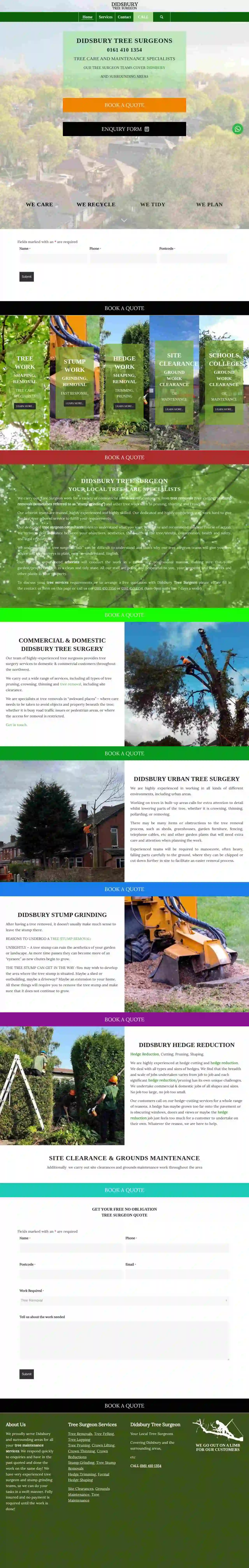 DIDSBURY TREE & STUMP REMOVALS/DIDSBURY TREE SURGEON