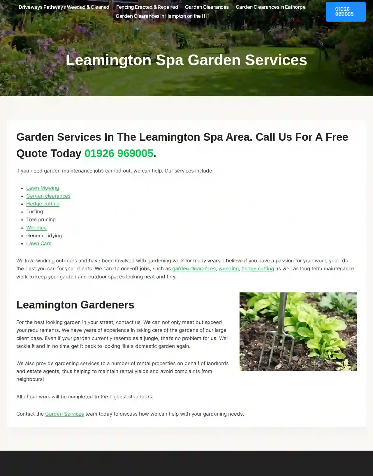 Leamington Spa Garden Services