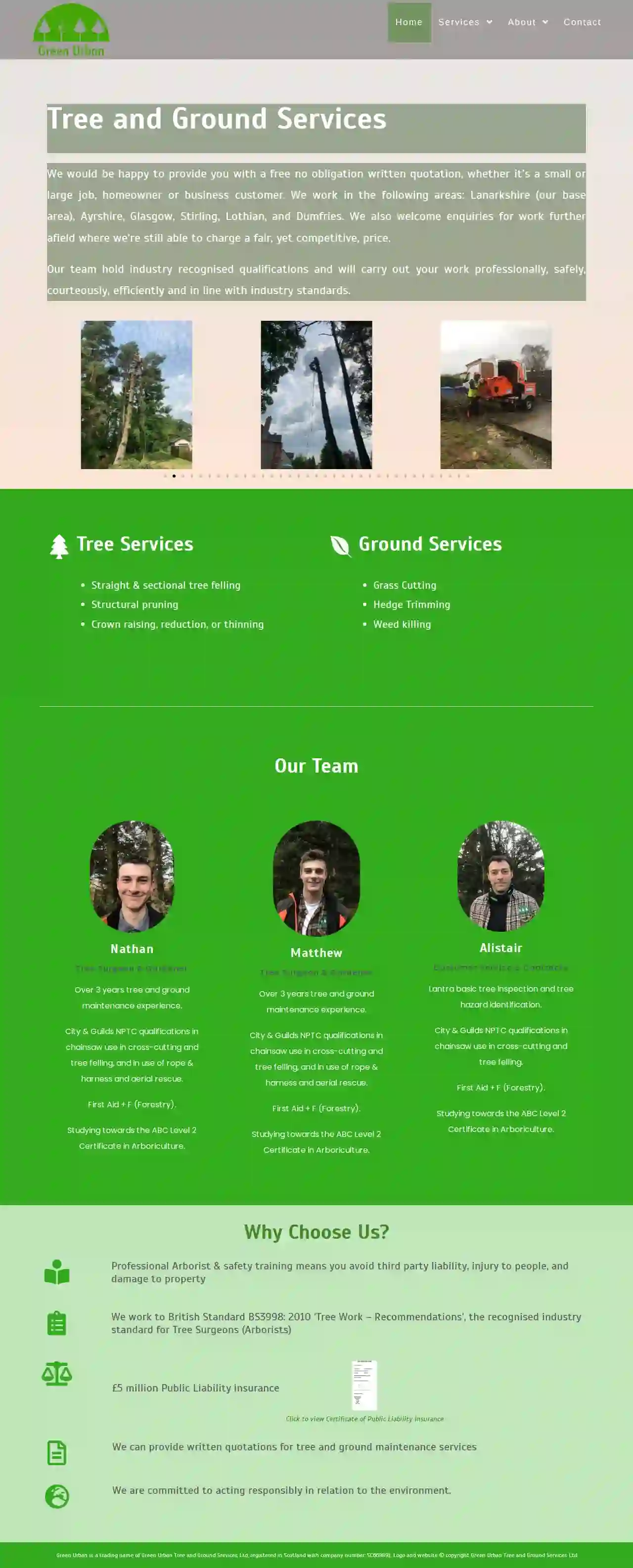 Green Urban Tree & Ground Services Ltd