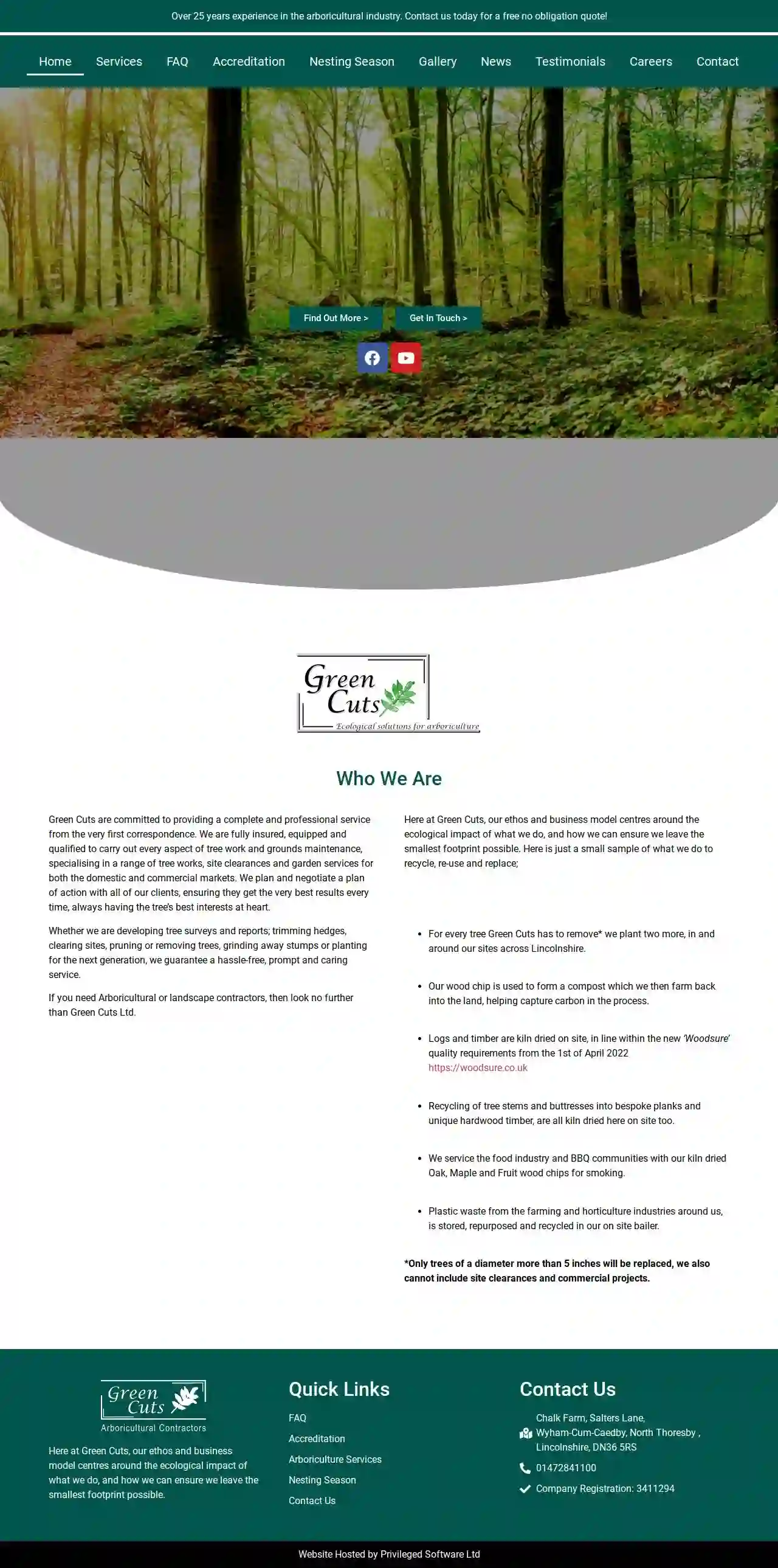 Green Cuts Ltd - Tree Surgeons in Louth