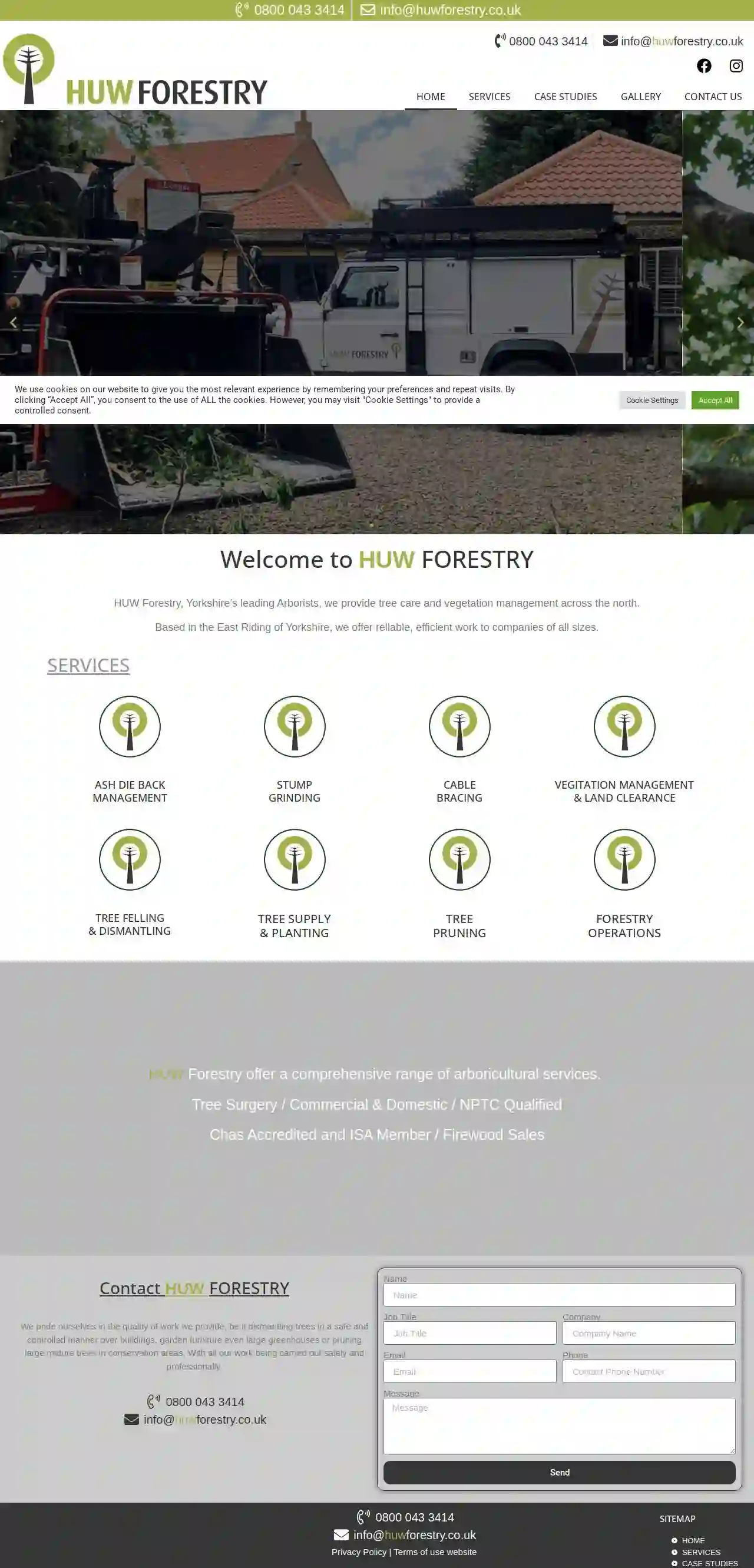 Huw Forestry Leeds Tree Care and Woodland Management Leeds