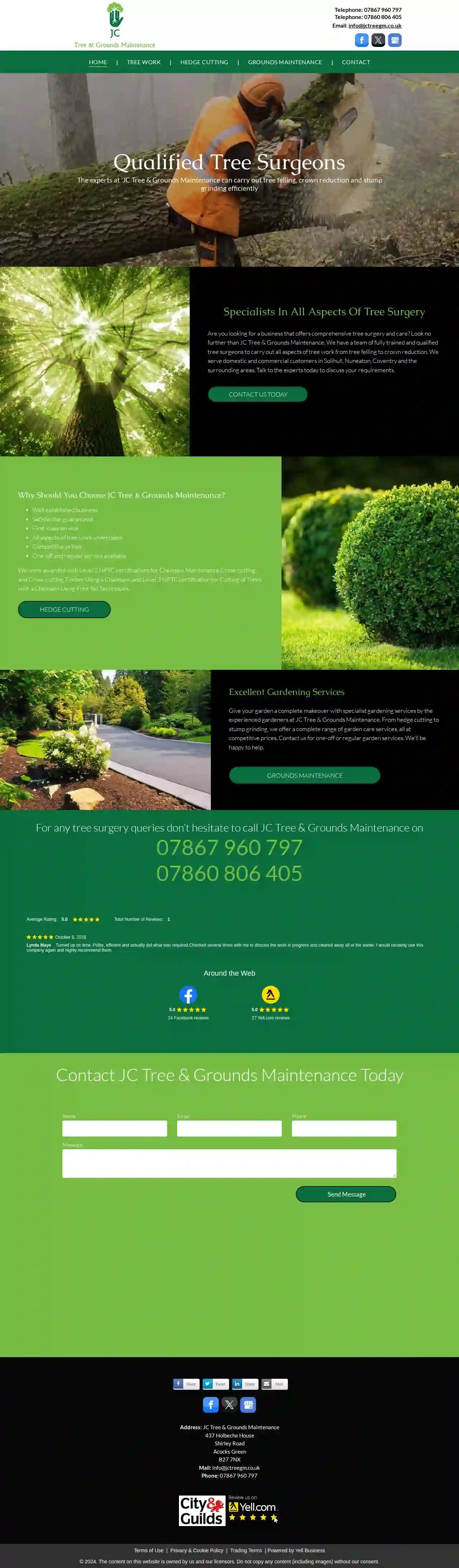 JC Tree & Grounds Maintenance