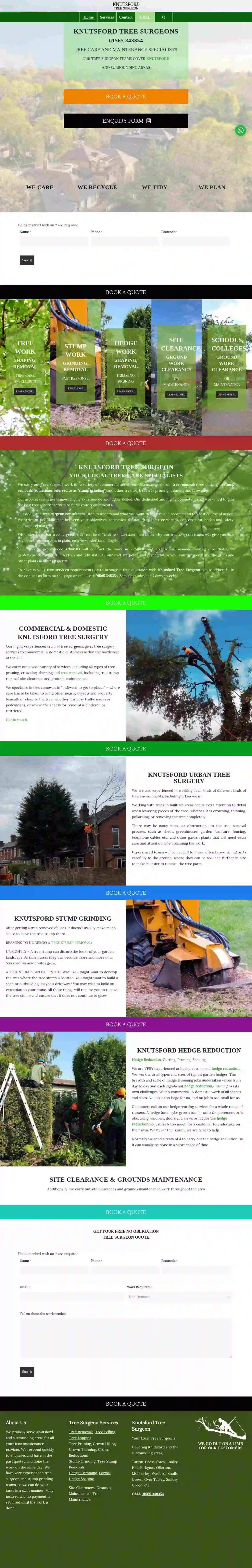 KNUTSFORD TREE & STUMP REMOVALS/KNUTSFORD TREE SURGEON