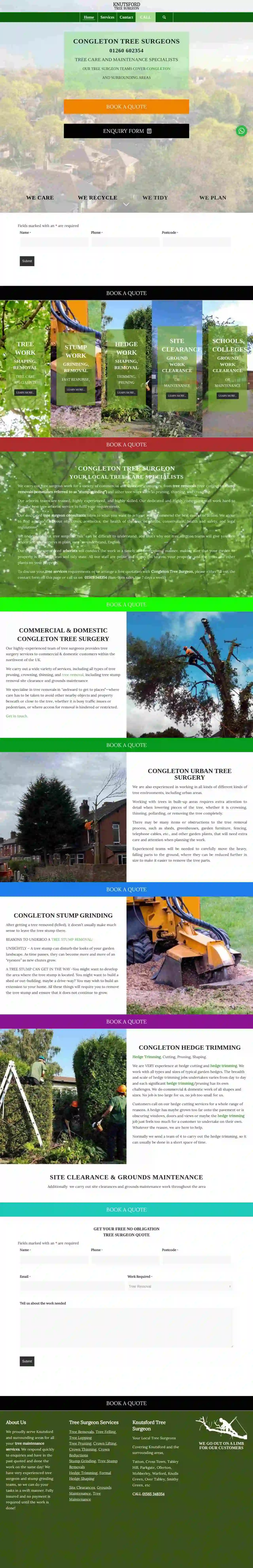 CONGLETON TREE & STUMP REMOVALS/CONGLETON TREE SURGEON