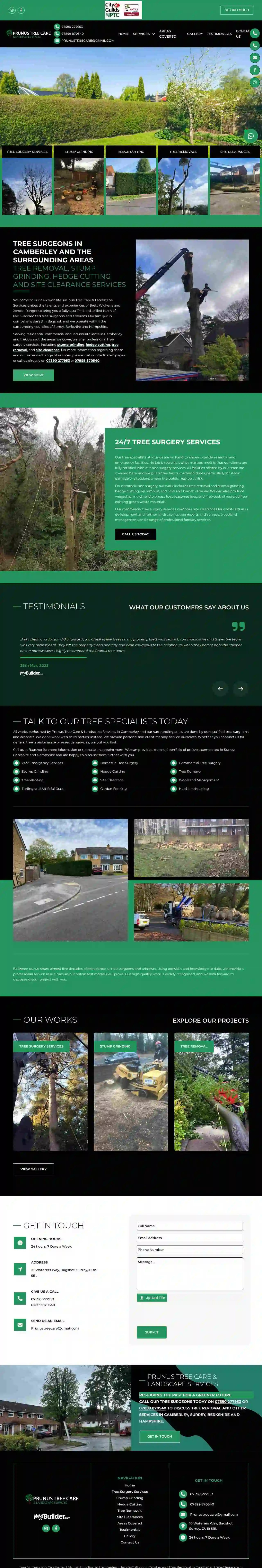 Prunus Tree Care and Landscape Services