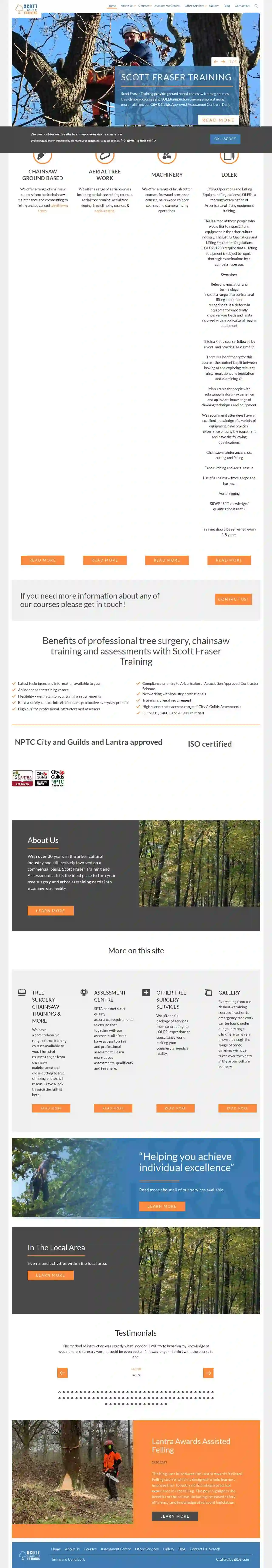 Scott Fraser Tree Work Training