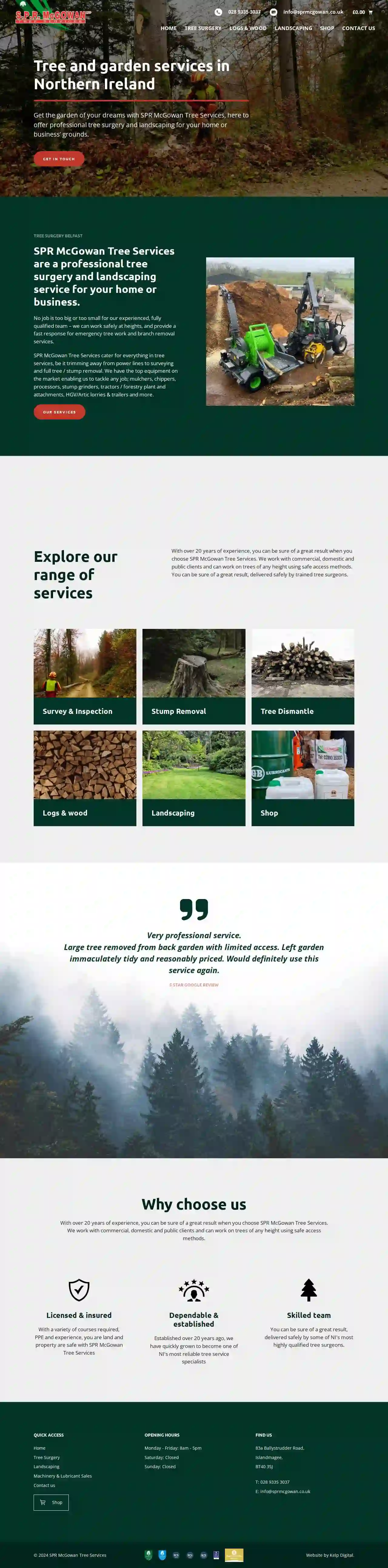 S.P.R Mc Gowan Tree services