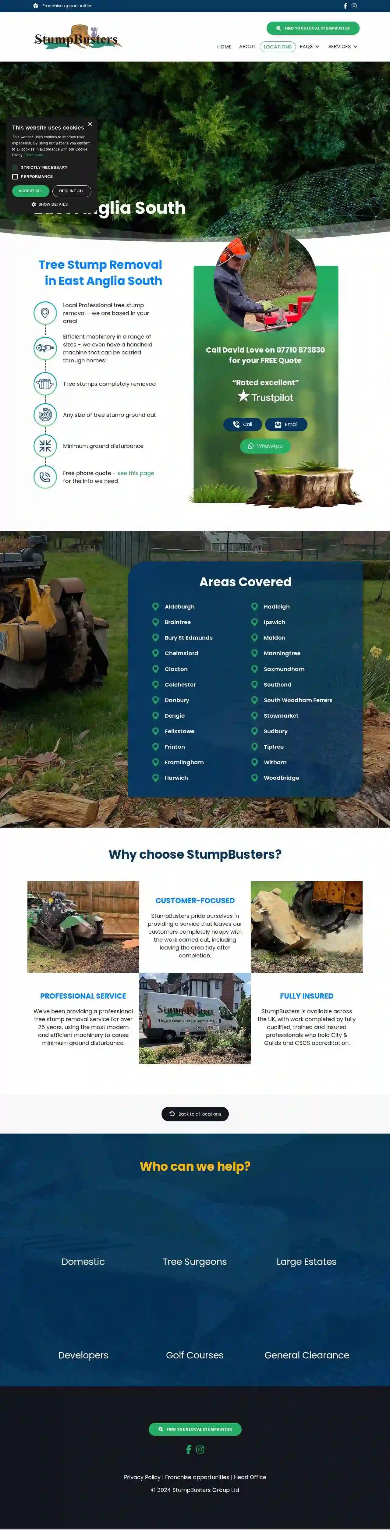 StumpBusters Tree Stump Grinding - East Anglia