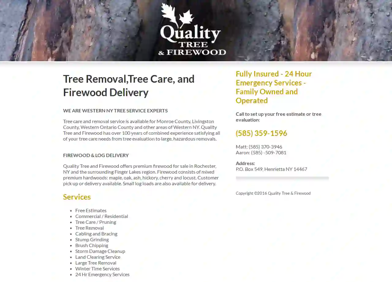 Quality Tree And Firewood