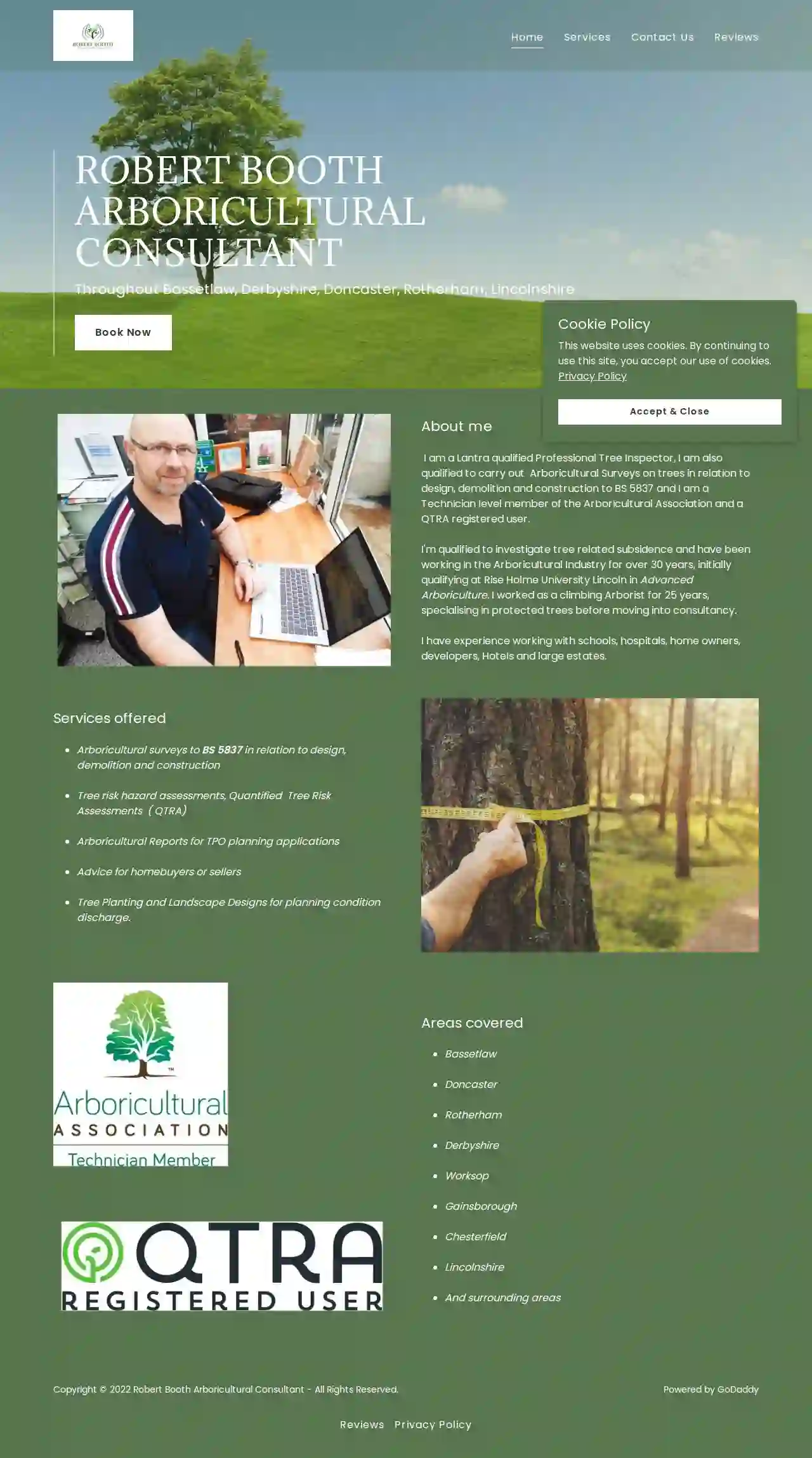 Robert Booth Arboricultural consultant